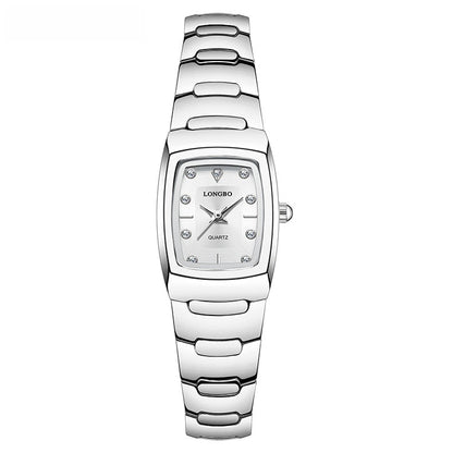 Men's Quartz Watch With Alloy Strap And Single Folding Buckle, Featuring Tempered Glass Mirror And Pointer Display