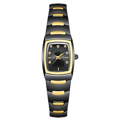 Men's Quartz Watch With Alloy Strap And Single Folding Buckle, Featuring Tempered Glass Mirror And Pointer Display