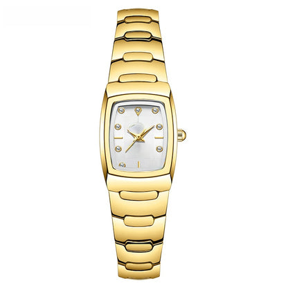 Men's Quartz Watch With Alloy Strap And Single Folding Buckle, Featuring Tempered Glass Mirror And Pointer Display