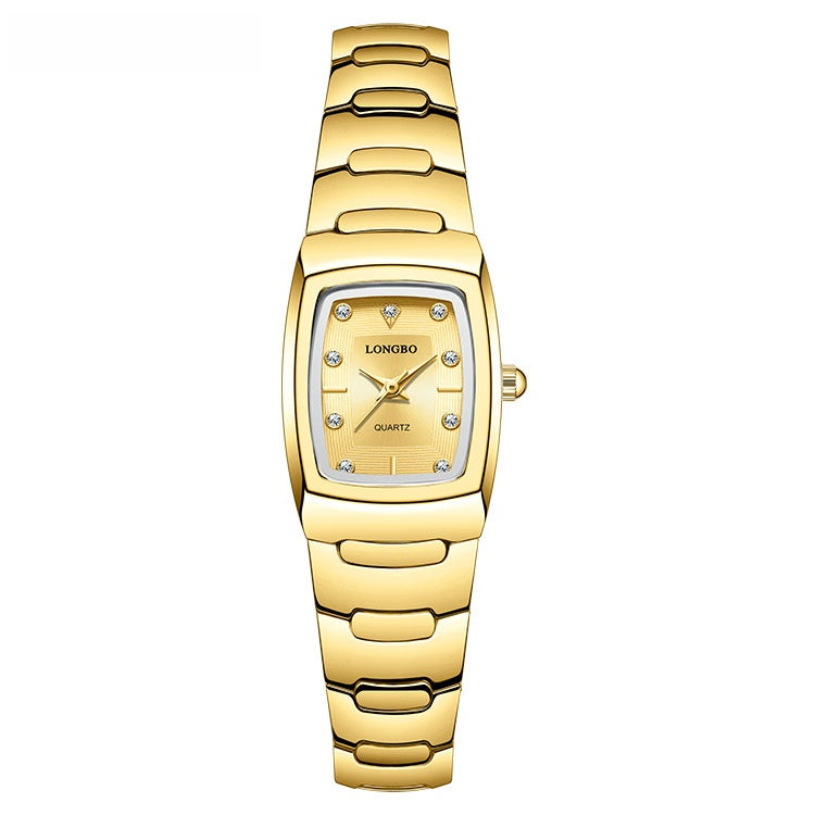 Men's Quartz Watch With Alloy Strap And Single Folding Buckle, Featuring Tempered Glass Mirror And Pointer Display