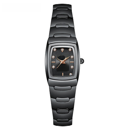 Men's Quartz Watch With Alloy Strap And Single Folding Buckle, Featuring Tempered Glass Mirror And Pointer Display
