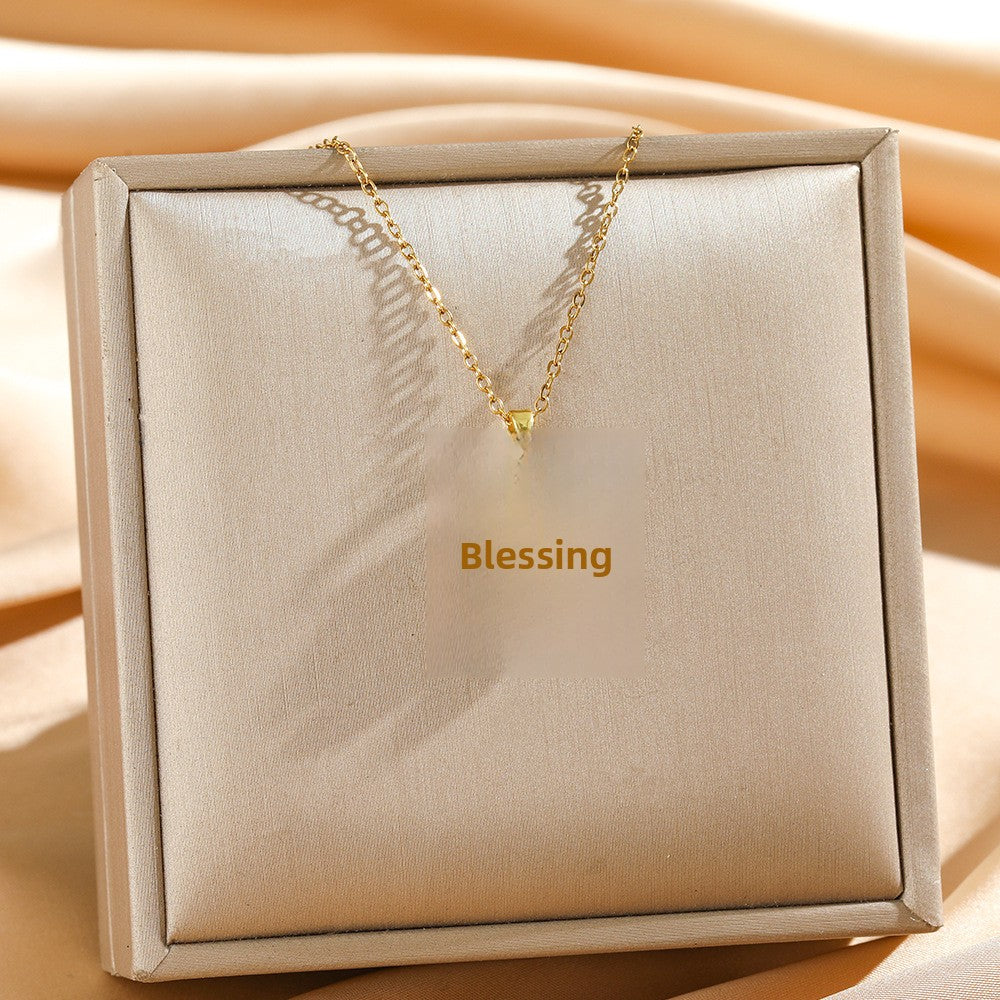 Unisex Titanium Steel Necklace For Animal Lovers Featuring A Stainless Steel Bear Pendant In Golden