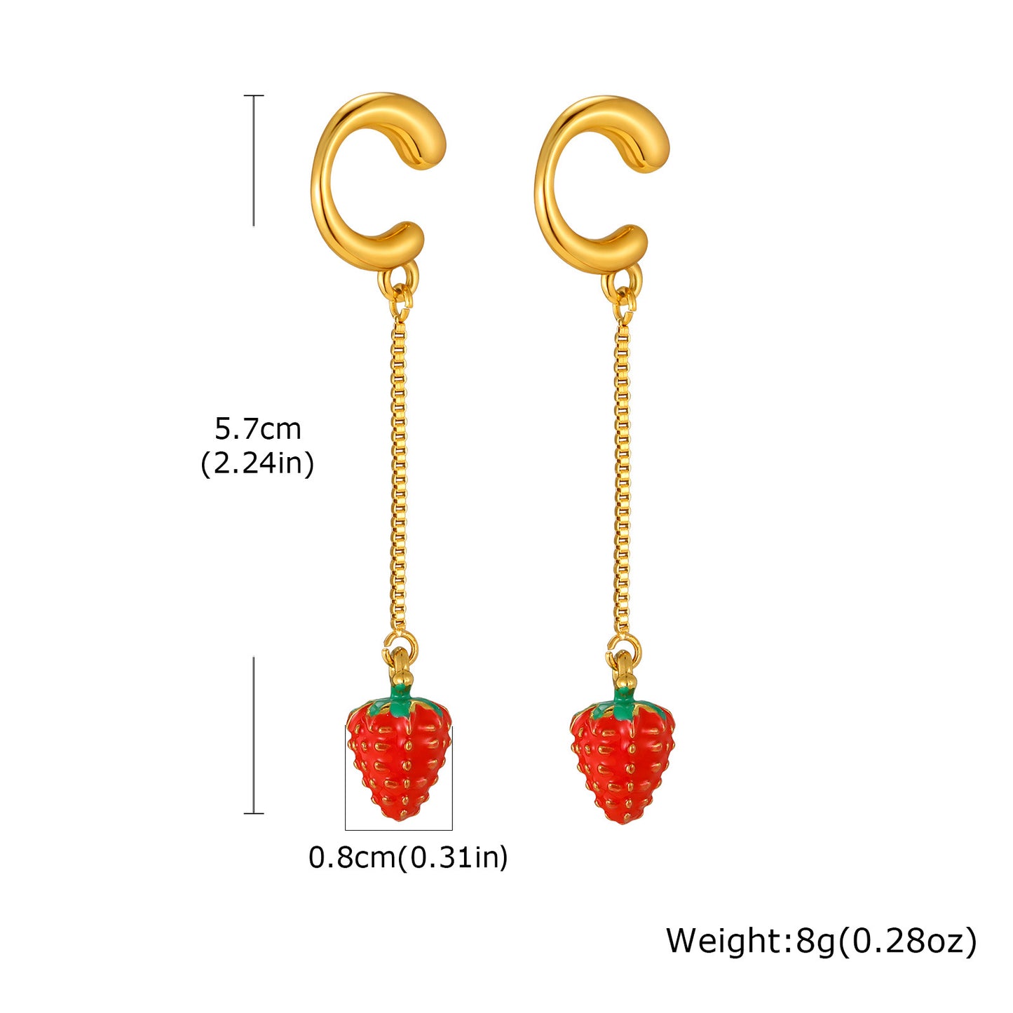 Round Stud Earrings For Women In 304 Stainless Steel Featuring Waterproof Non Tarnish 18K Real Gold PVD Coated Plating