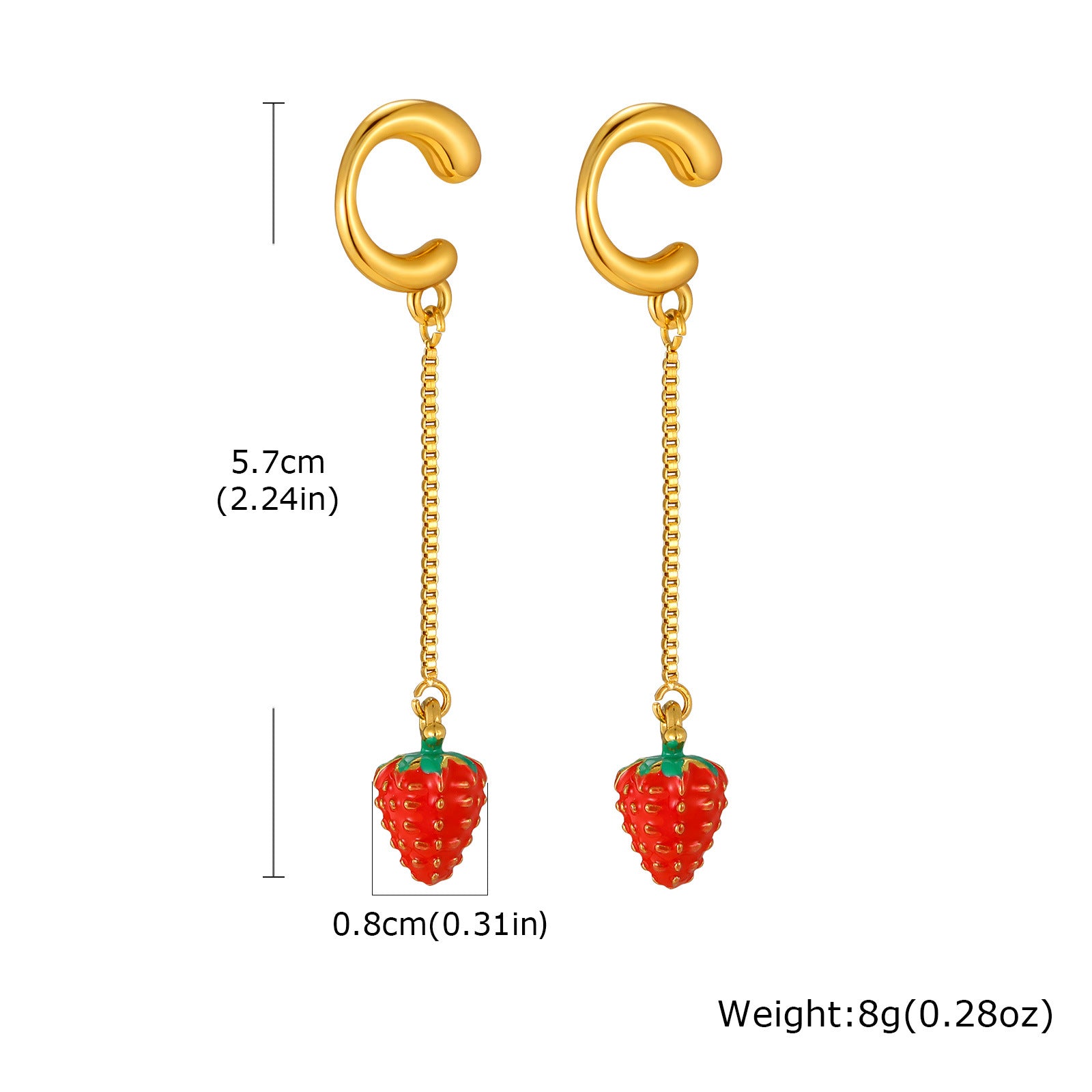 Round Stud Earrings For Women In 304 Stainless Steel Featuring Waterproof Non Tarnish 18K Real Gold PVD Coated Plating