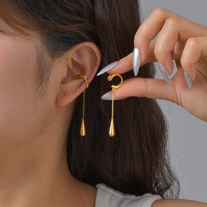 Round Stud Earrings For Women In 304 Stainless Steel Featuring Waterproof Non Tarnish 18K Real Gold PVD Coated Plating