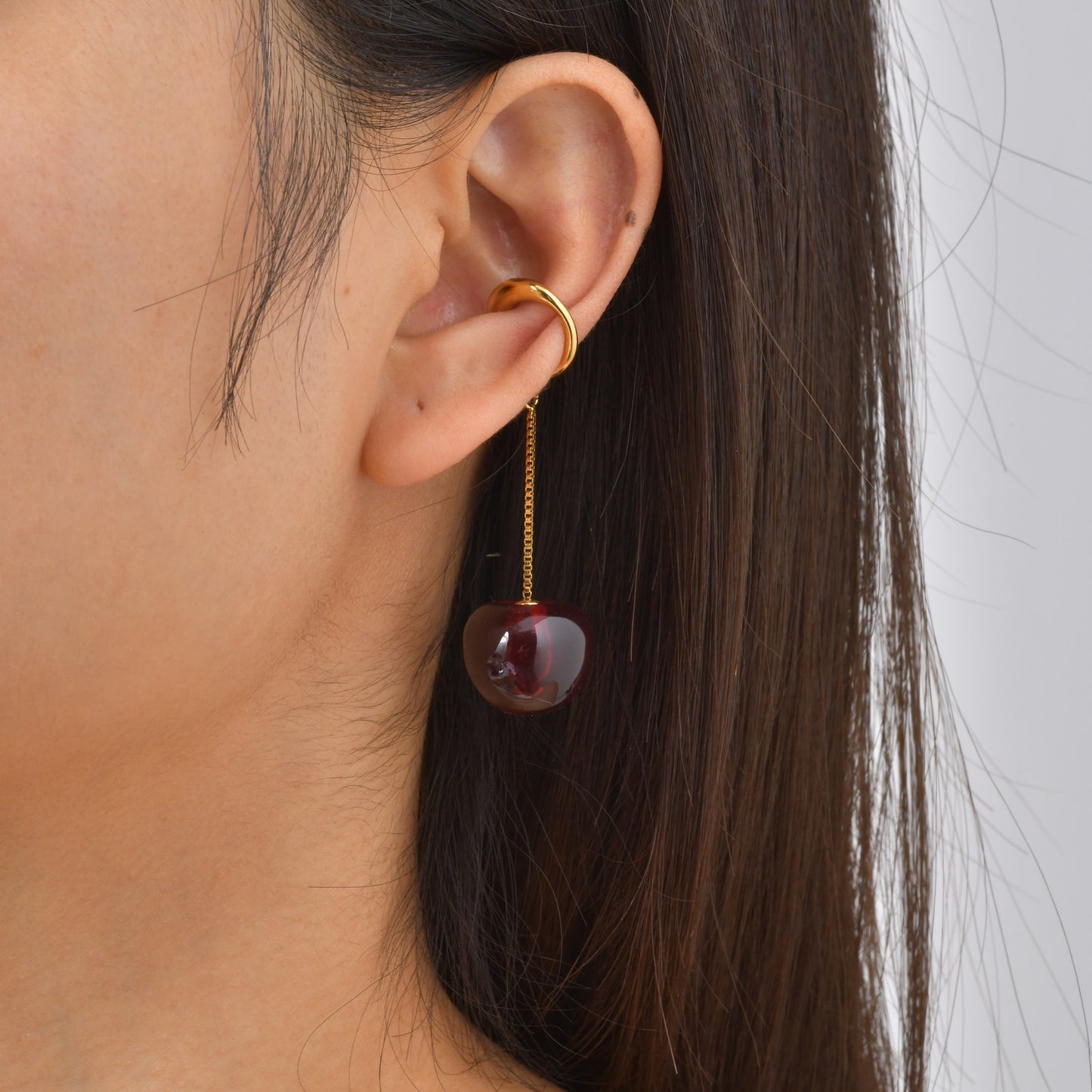 Round Stud Earrings For Women In 304 Stainless Steel Featuring Waterproof Non Tarnish 18K Real Gold PVD Coated Plating
