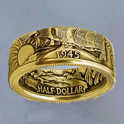 Golden Alloy Sun Ring For Elegant Style And Lasting Shine