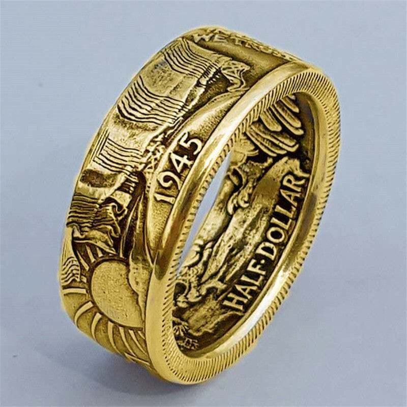 Golden Alloy Sun Ring For Elegant Style And Lasting Shine