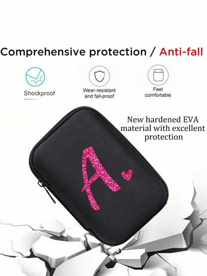 Unisex Square Polyester Digital Bag Featuring Letter Pattern, Perfect For Everyday Use