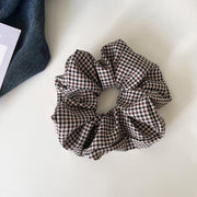 1#Brown Plaid Scrunchie