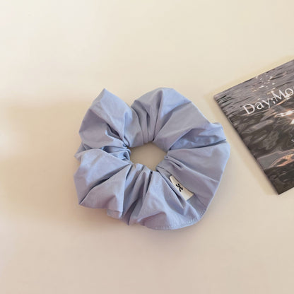 Plaid New Style Cloth Checkered Scrunchies In Light Blue Hair Tie