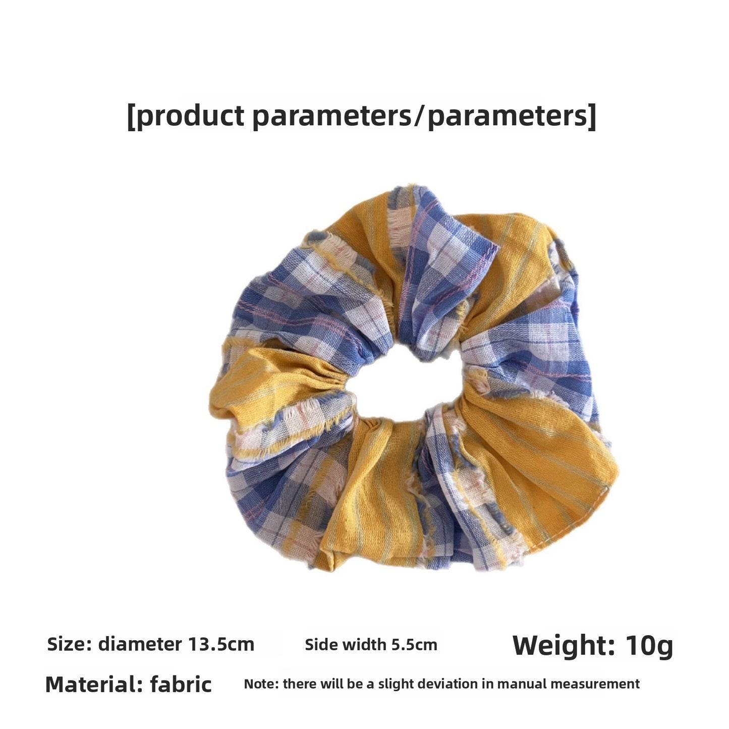 Plaid New Style Checkered Scrunchies In Pink For Stylish Hair Accessories