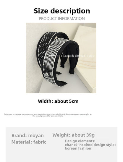 New Style Polka Dots Cloth Headband Featuring Soft Fabric For Comfortable Wear