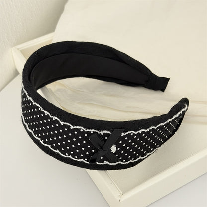New Style Polka Dots Cloth Headband Featuring Soft Fabric For Comfortable Wear