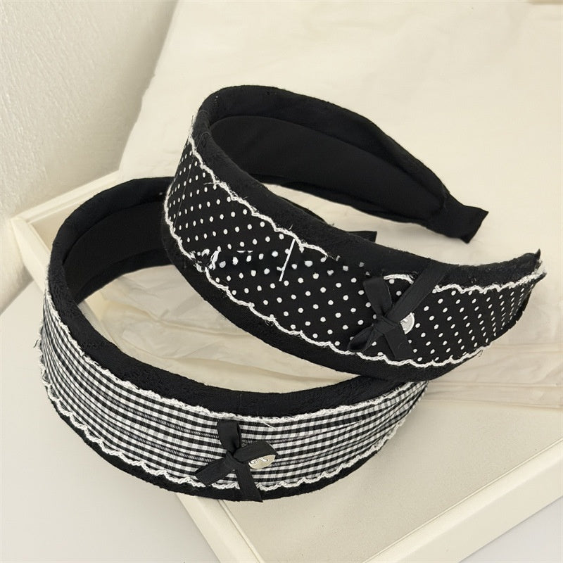 New Style Polka Dots Cloth Headband Featuring Soft Fabric For Comfortable Wear