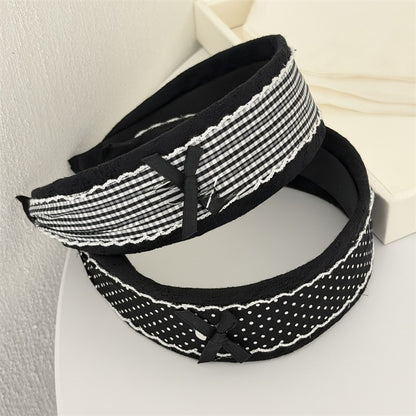 New Style Polka Dots Cloth Headband Featuring Soft Fabric For Comfortable Wear