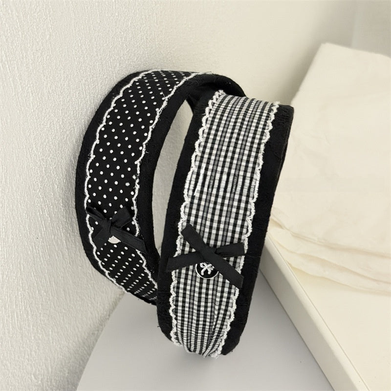 New Style Polka Dots Cloth Headband Featuring Soft Fabric For Comfortable Wear