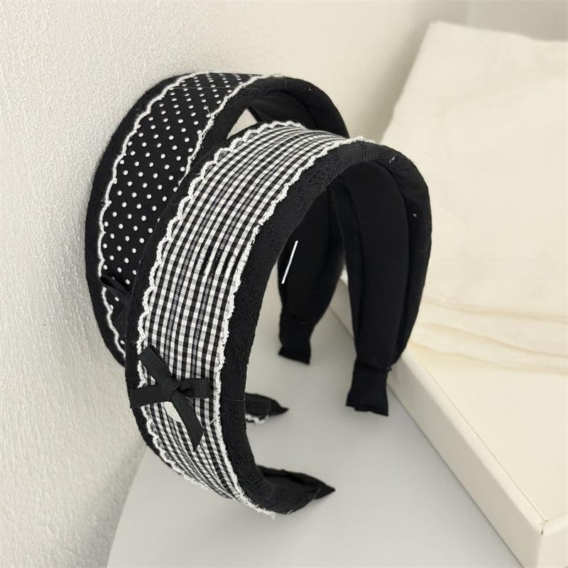 New Style Polka Dots Cloth Headband Featuring Soft Fabric For Comfortable Wear