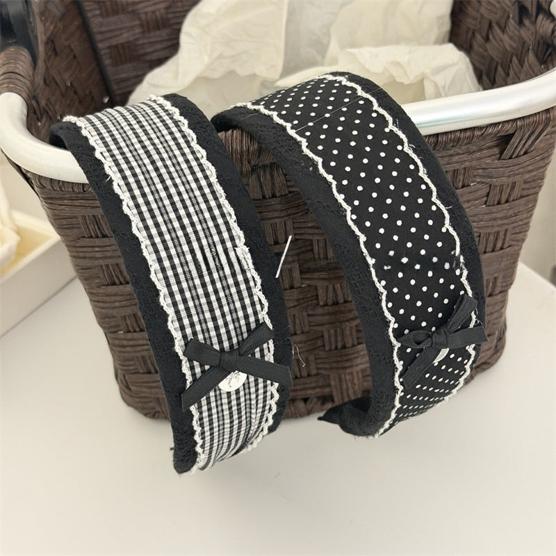 New Style Polka Dots Cloth Headband Featuring Soft Fabric For Comfortable Wear