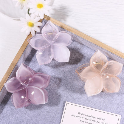 Flowers Hair Claws Hairpin Made Of Durable PS Material In Skin Color