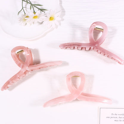 Light Brown Hair Claws Made Of Durable PS Material, Stylish Hairpin Accessory For Everyday Use