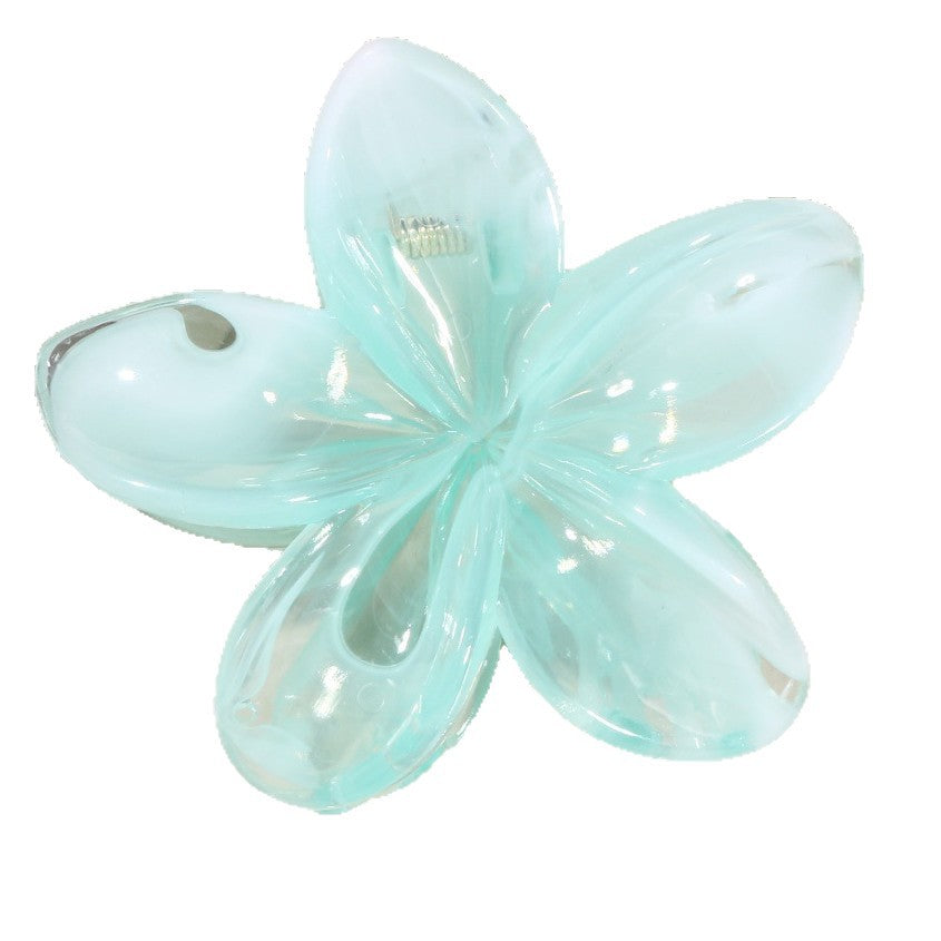 Sweet Pink Marble Hair Claw Made Of Durable PS Material, Stylish Hair Accessory For Everyday Use