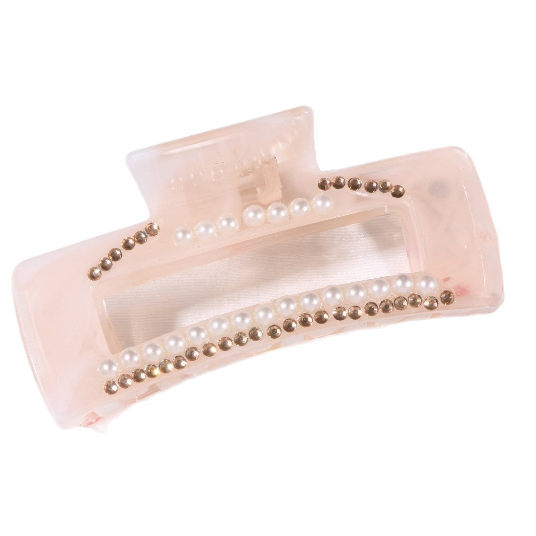 Shark Hair Claw Hairpin In Skin Color Made Of Durable PS Material