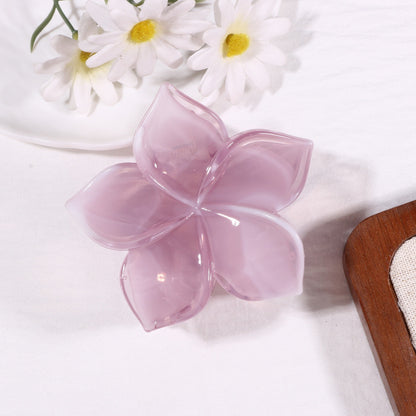 Flowers Hair Claws Hairpin Made Of Durable PS Material In Skin Color