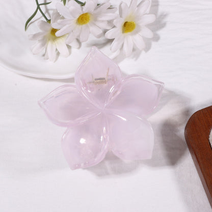 Flowers Hair Claws Hairpin Made Of Durable PS Material In Skin Color