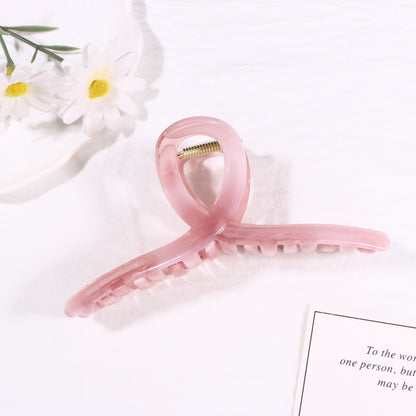 Light Brown Hair Claws Made Of Durable PS Material, Stylish Hairpin Accessory For Everyday Use