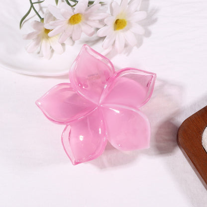 Flowers Hair Claws Hairpin Made Of Durable PS Material In Skin Color