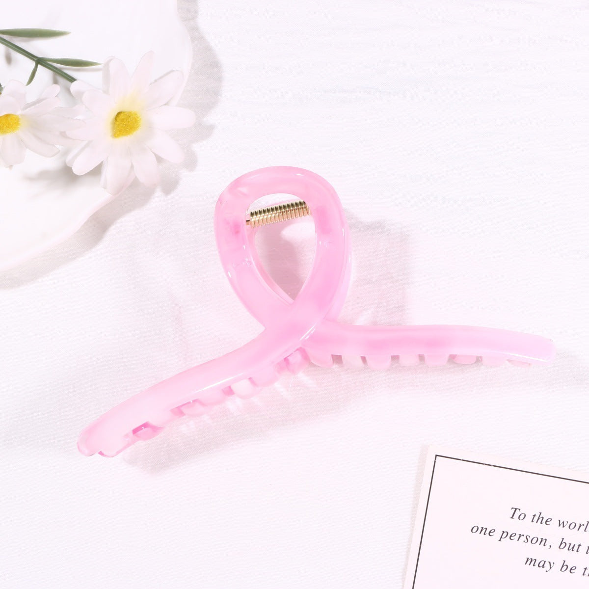 Light Brown Hair Claws Made Of Durable PS Material, Stylish Hairpin Accessory For Everyday Use