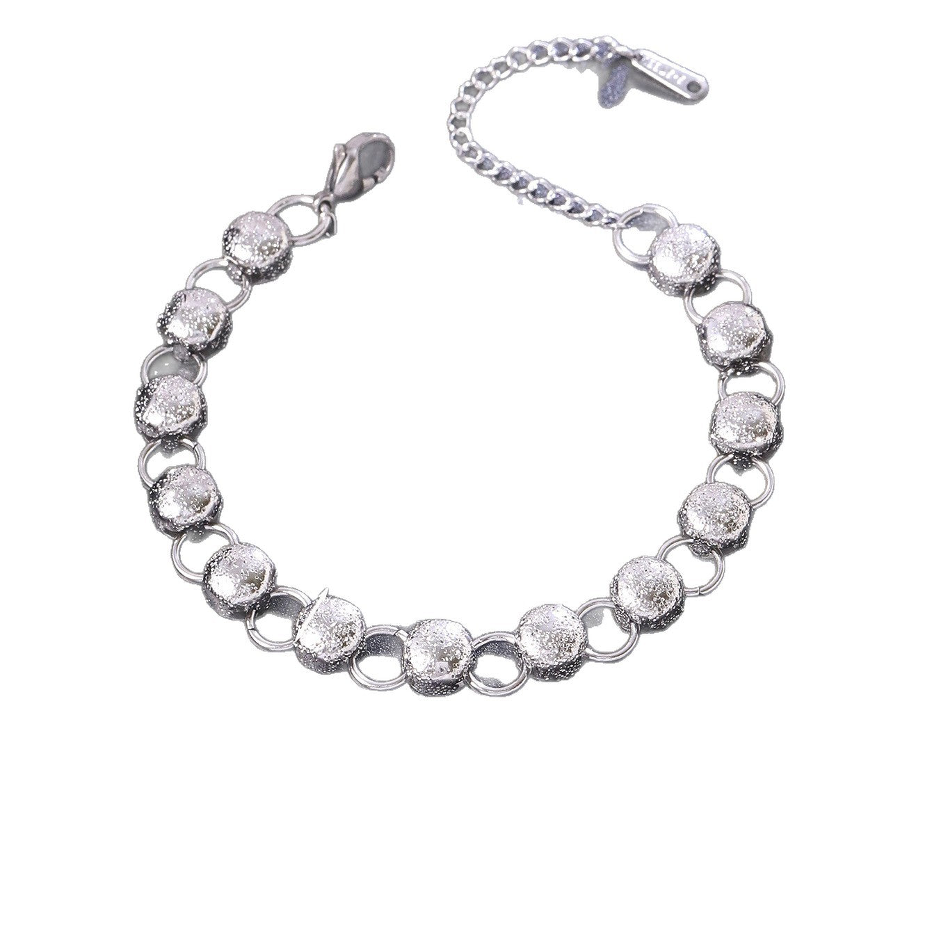 Handmade Titanium Steel Jewelry Set For Women Featuring Heart Shape Design With Cuban Link Chain Curb Chain, 1 Set