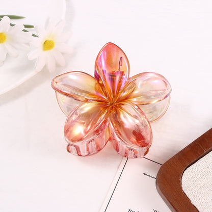 Yellow Flowers Hair Claw Hairpin Made Of Durable PS Material, Stylish And Practical Hair Accessory