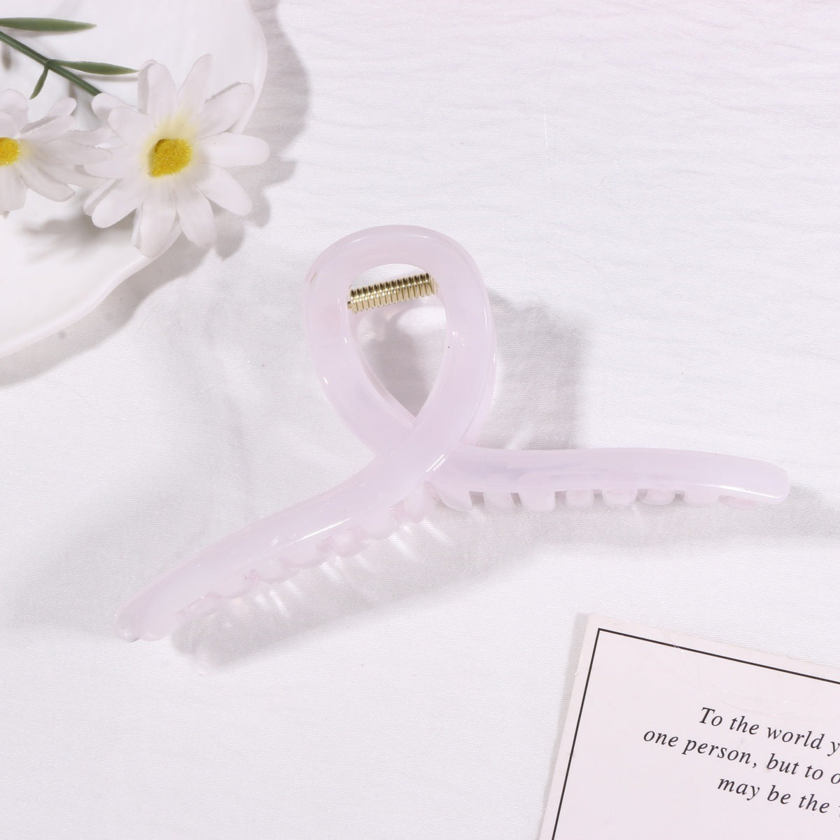 Light Brown Hair Claws Made Of Durable PS Material, Stylish Hairpin Accessory For Everyday Use