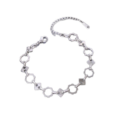 Geometric Jewelry Set For Women Featuring Waterproof Non Tarnish Titanium Steel With Cuban Link Chain Curb Chain