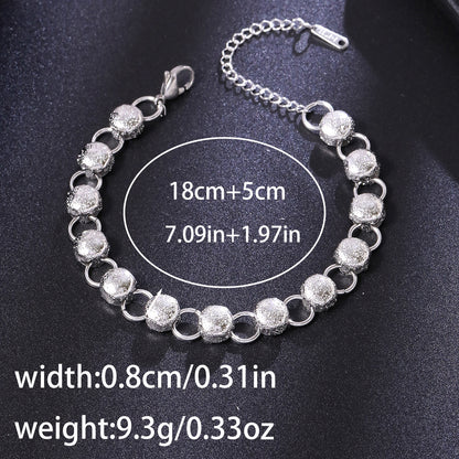 Handmade Titanium Steel Jewelry Set For Women Featuring Heart Shape Design With Cuban Link Chain Curb Chain, 1 Set