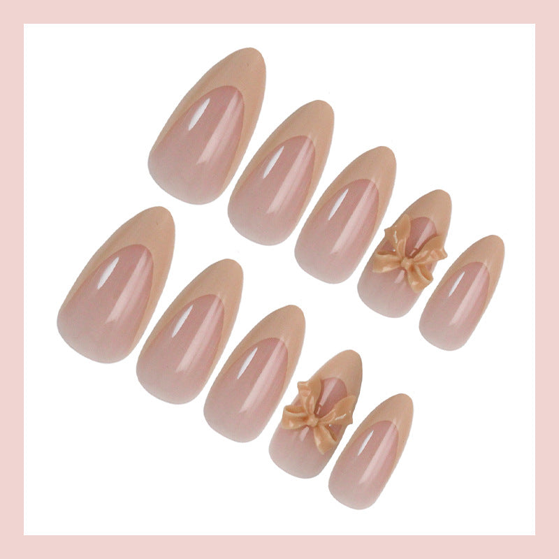 Sweet Style Bow Tie Press-On Nails For Easy Nail Art Application