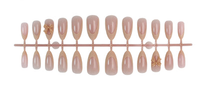 Sweet Style Bow Tie Press-On Nails For Easy Nail Art Application