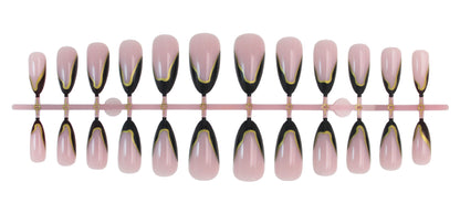 Lines Pattern Press-On Nails For Easy And Stylish Nail Art