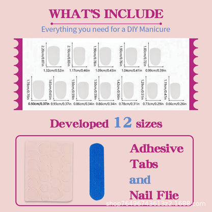 Lines Pattern Nail Tips For Stylish And Elegant Nail Art
