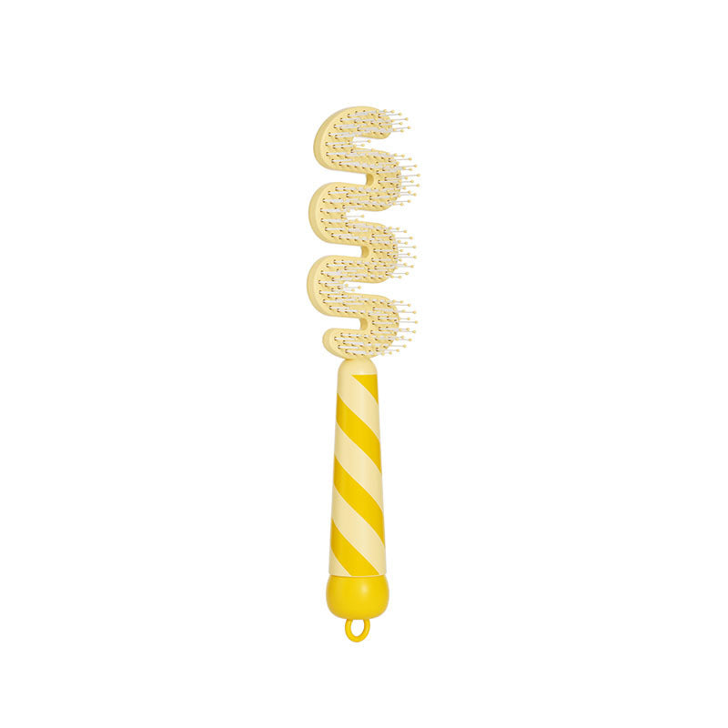 Stripe Pattern Hair Comb For Styling And Detangling, Durable And Lightweight Design