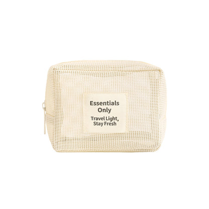 Lattice Cosmetic Bag Featuring Stylish Design For Convenient Storage
