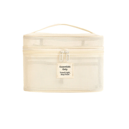 Lattice Cosmetic Bag In Stylish Design For Convenient Storage
