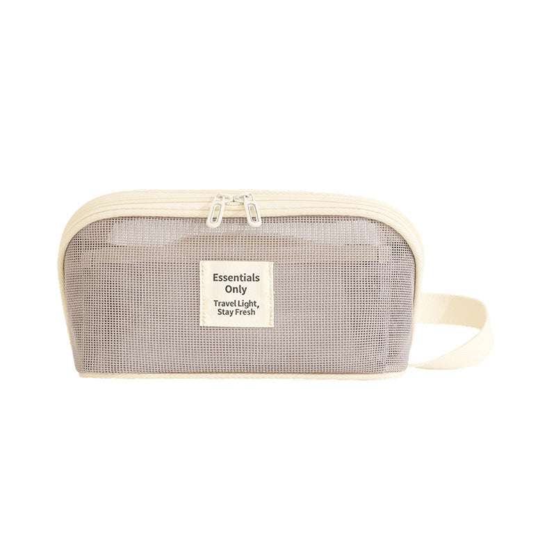 Lattice Net Cosmetic Bag Featuring Durable Design For Easy Storage And Travel