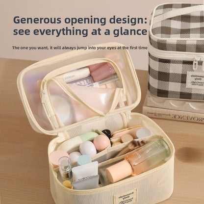 Lattice Cosmetic Bag In Stylish Design For Convenient Storage