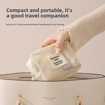Lattice Cosmetic Bag Featuring Stylish Design For Convenient Storage