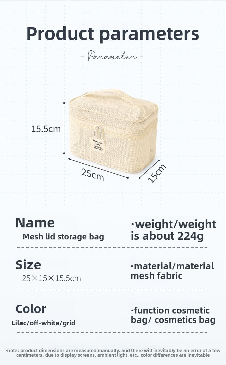 Lattice Cosmetic Bag In Stylish Design For Convenient Storage