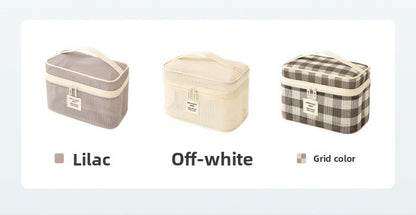 Lattice Cosmetic Bag In Stylish Design For Convenient Storage