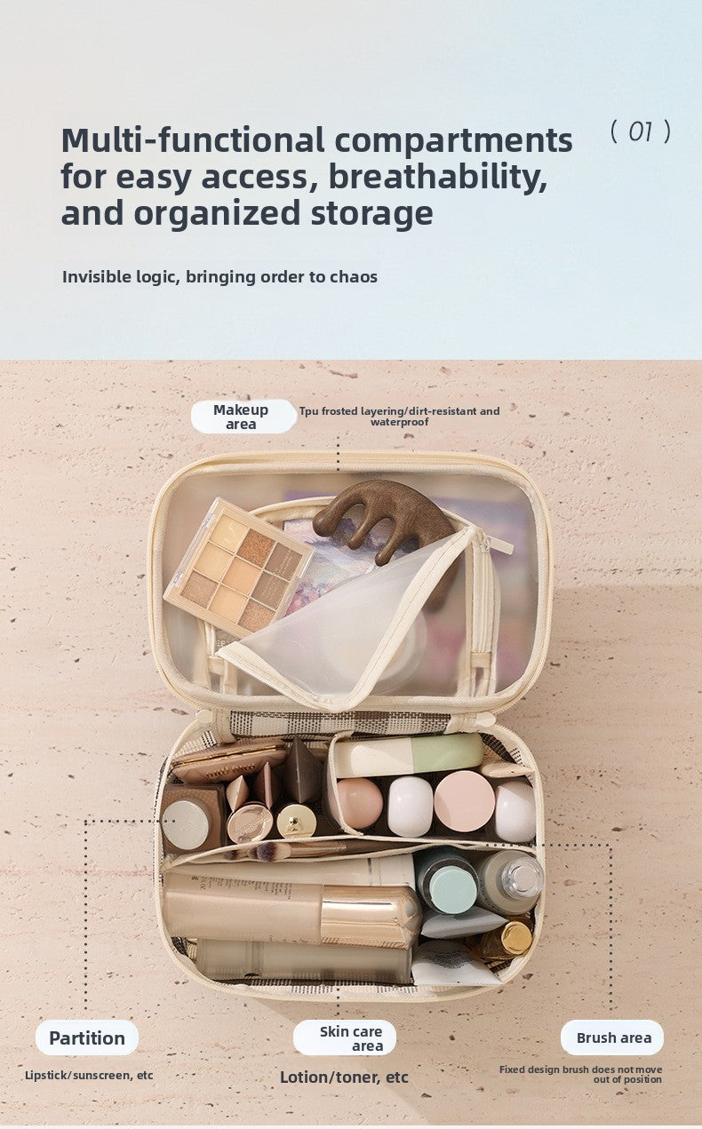 Lattice Cosmetic Bag In Stylish Design For Convenient Storage